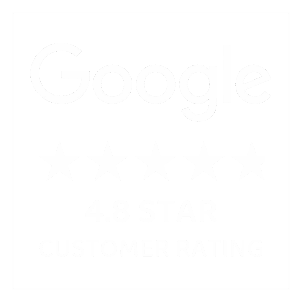 Google 4.8 star customer rating